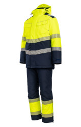 Костюм сигнальный зимний желтый с темно-синим