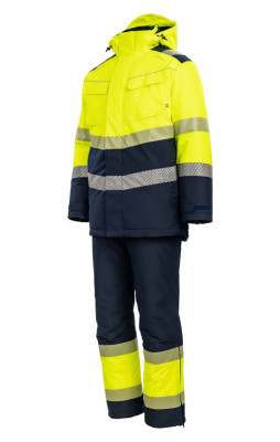 Костюм сигнальный зимний желтый с темно-синим